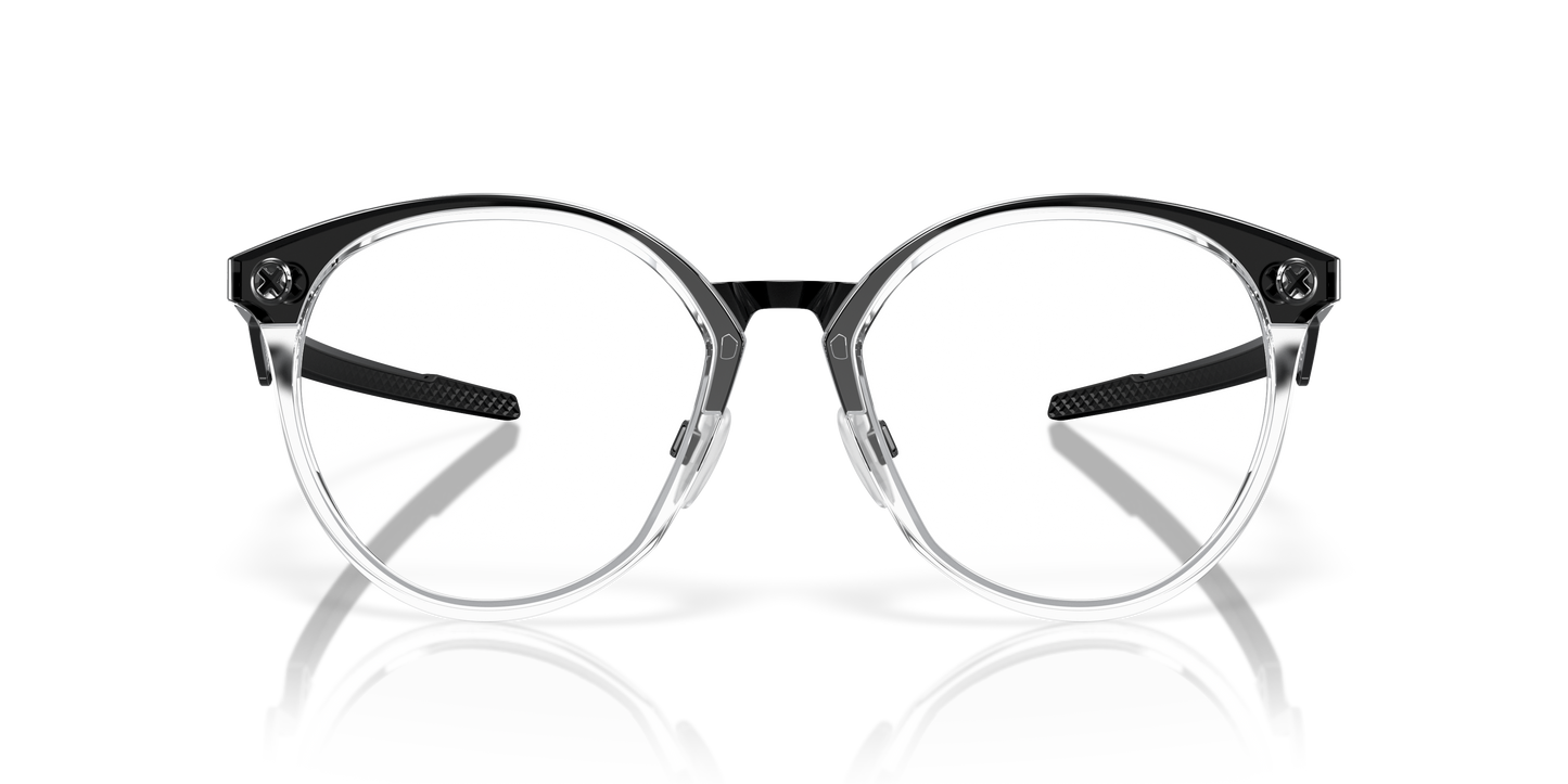 Oakley OX8181 Cognitive R Men's Round Eyeglass Frames - Polished Clear Frame