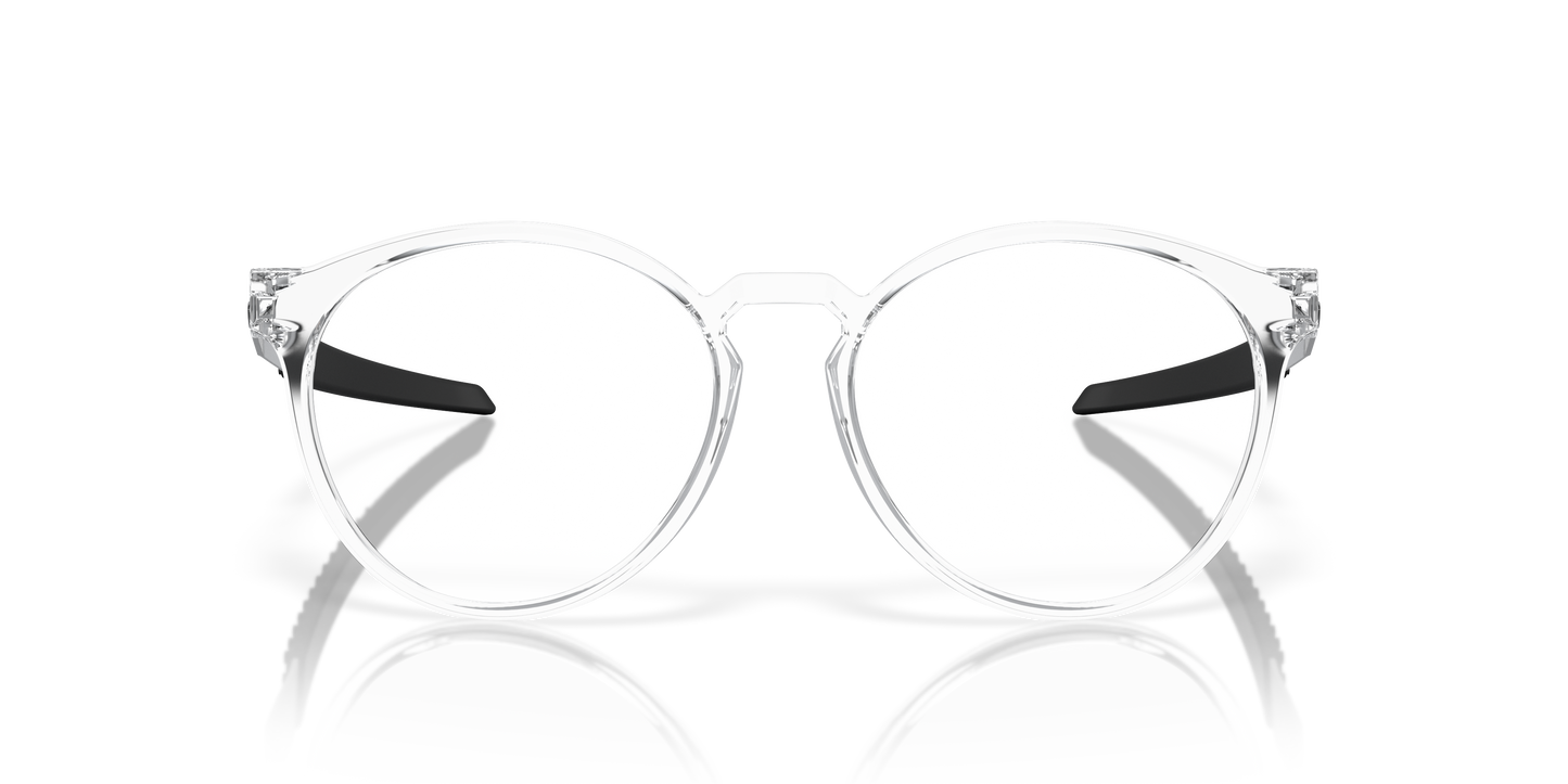 Oakley OX8184 Exchange R Men's Round Eyeglass Frames - Polished Clear Frame