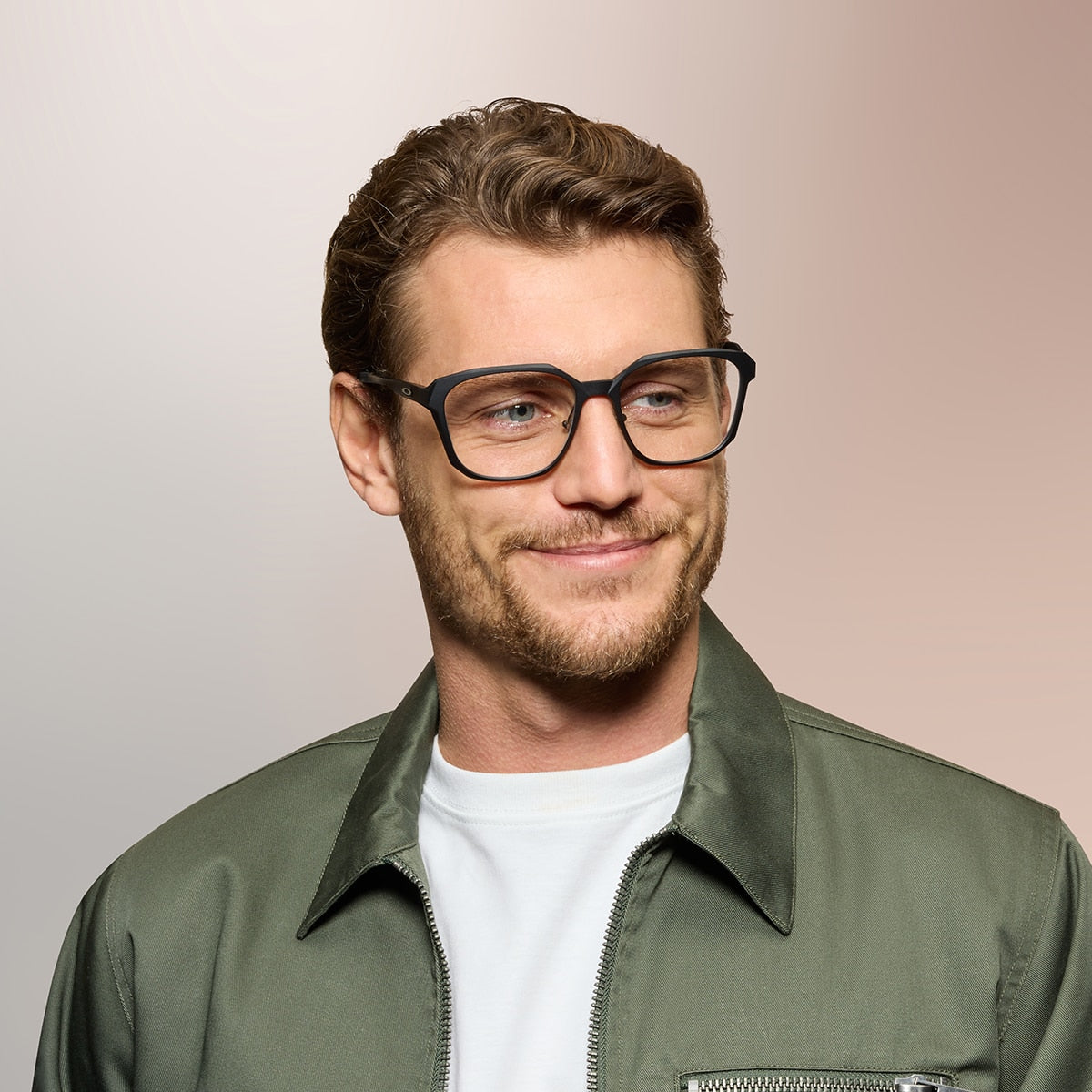 Oakley OX8193 Slender Men's Square Eyeglass Frames - Matte Olive Ink Frame