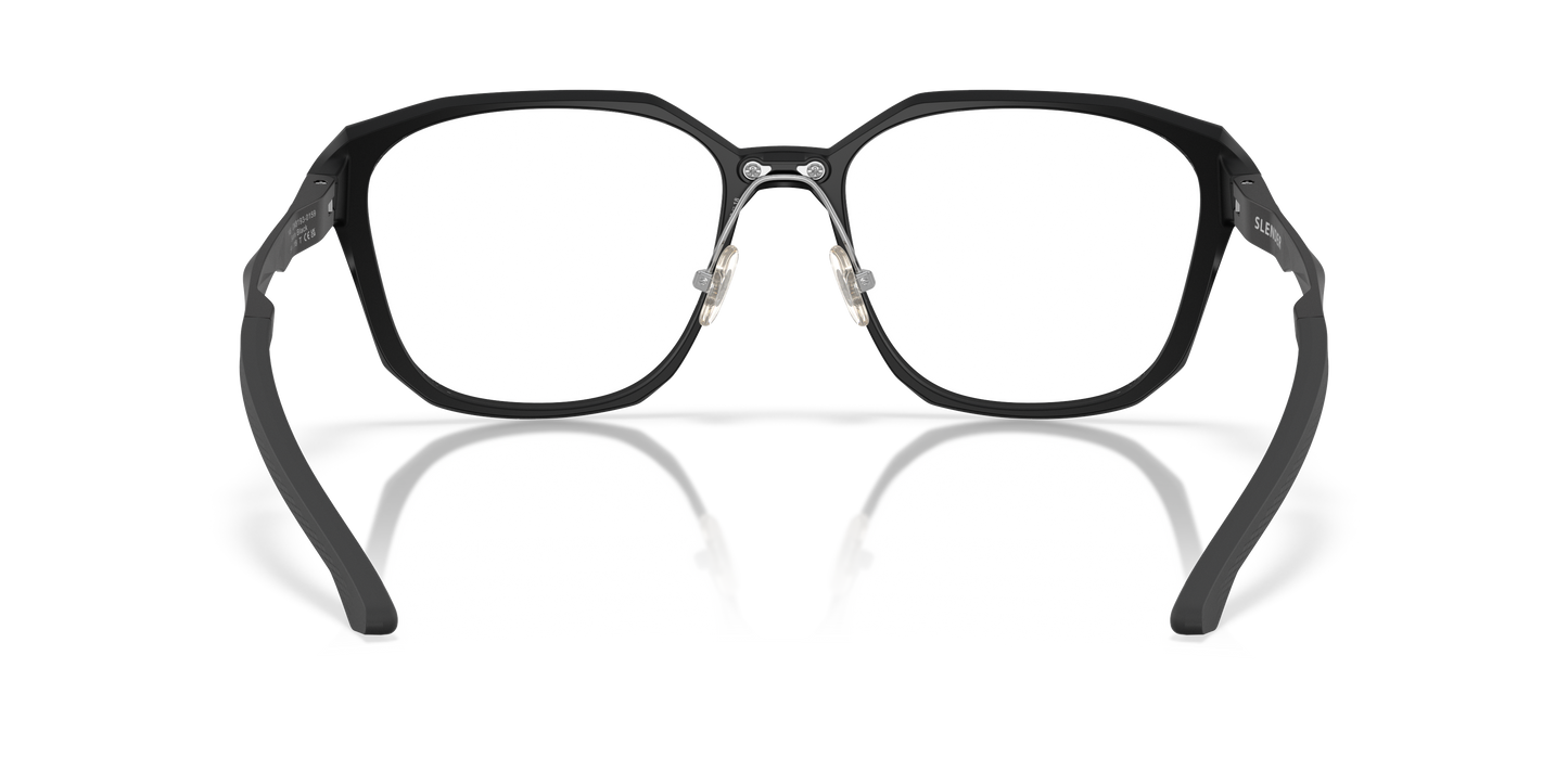 Oakley OX8193 Slender Men's Square Eyeglass Frames - Polished Clear Frame