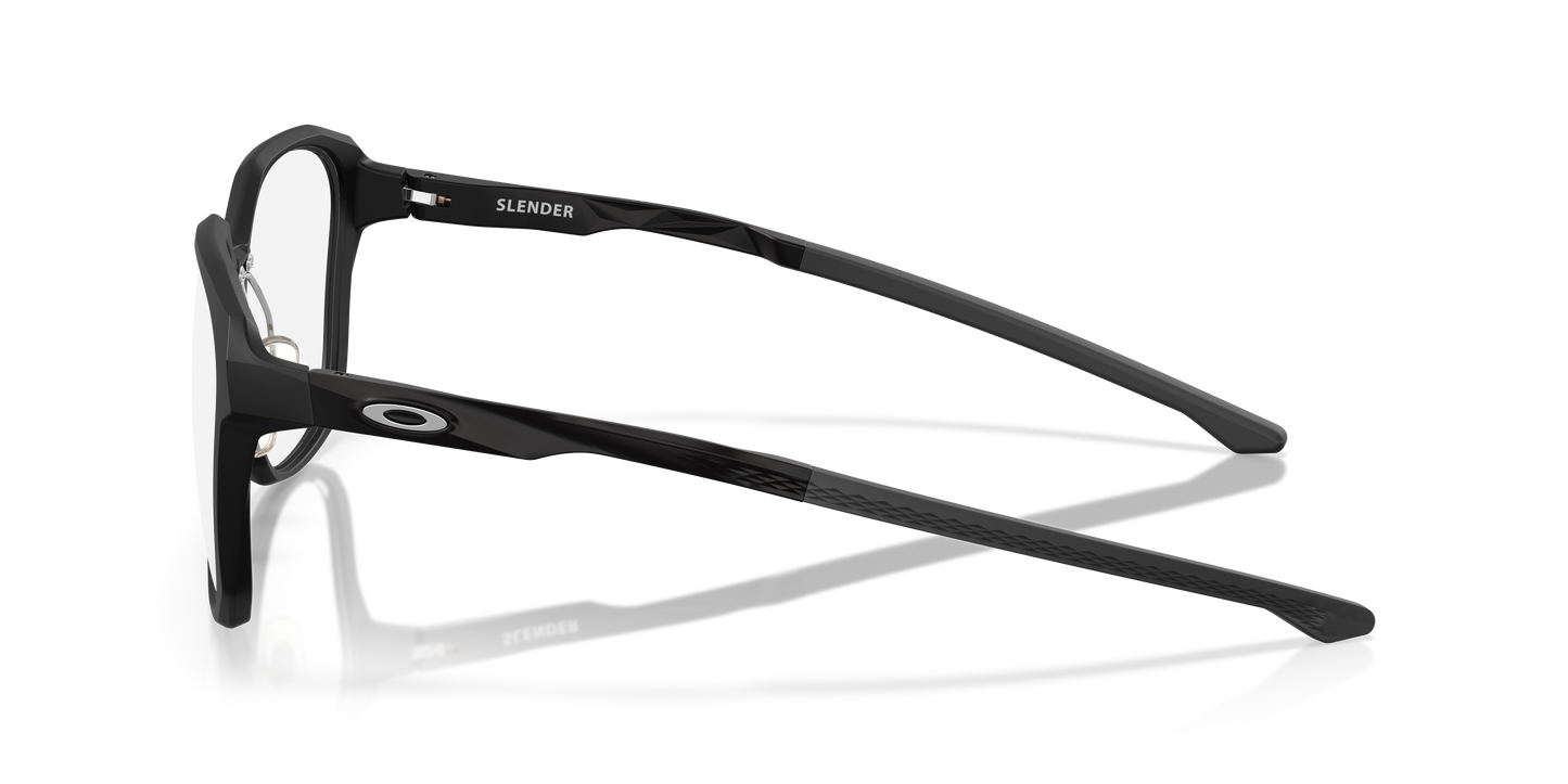 Oakley OX8193 Slender Men's Square Eyeglass Frames - Polished Clear Frame
