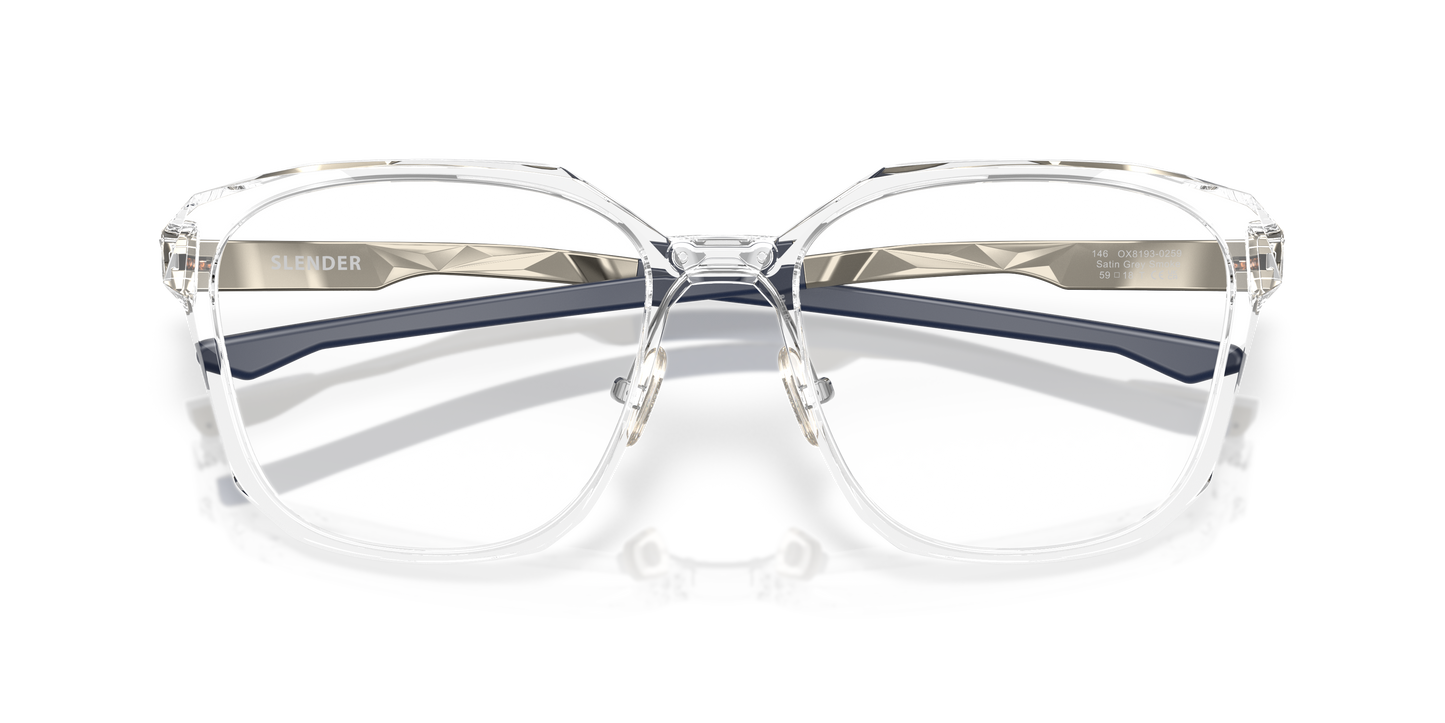 Oakley OX8193 Slender Men's Square Eyeglass Frames - Satin Black Frame