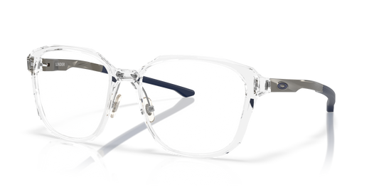 Oakley OX8193 Slender Men's Square Eyeglass Frames - Polished Clear Frame