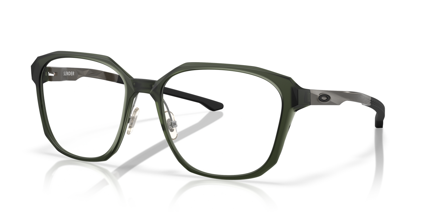 Oakley OX8193 Slender Men's Square Eyeglass Frames - Matte Olive Ink Frame