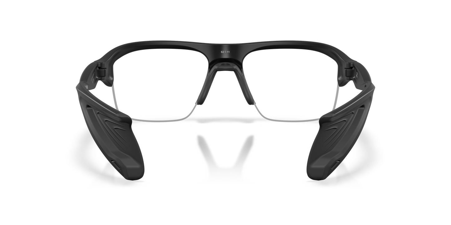 Oakley OX8198 Stunt Glider Unisex Rectangle Eyeglass Frames - Satin Grey Smoke Frame