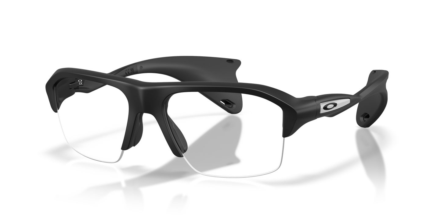 Oakley OX8198 Stunt Glider Unisex Rectangle Eyeglass Frames - Satin Grey Smoke Frame