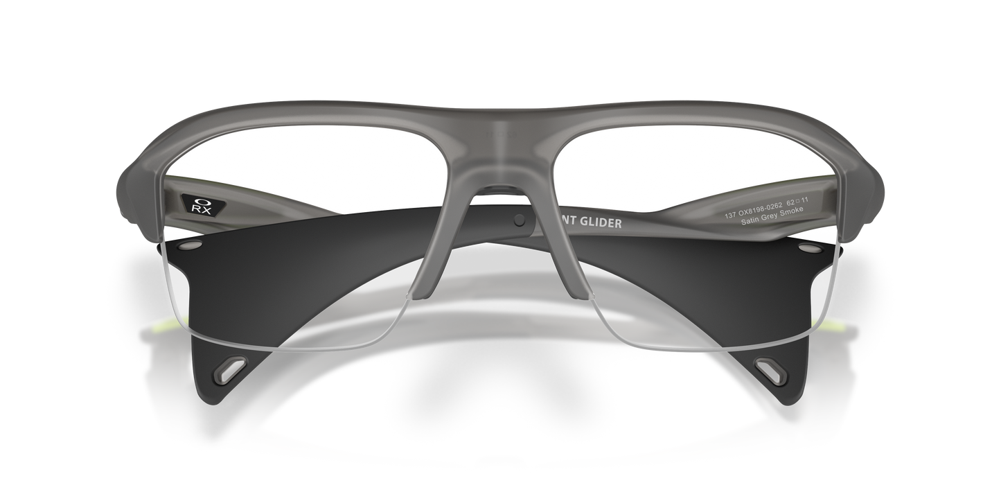 Oakley OX8198 Stunt Glider Unisex Rectangle Eyeglass Frames - Satin Black Frame