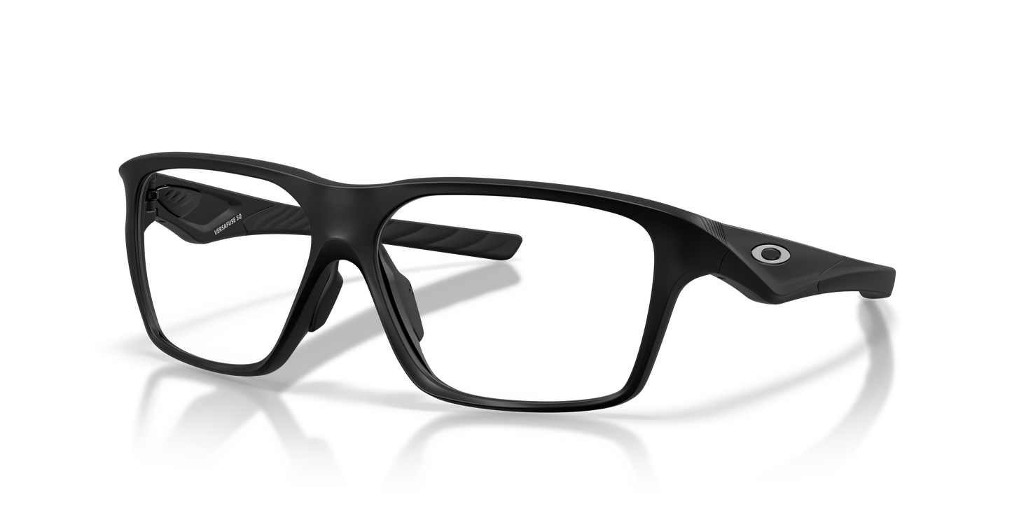 Oakley OX8201 Versafuse SQ Unisex Rectangle Eyeglass Frames - Satin Black Frame