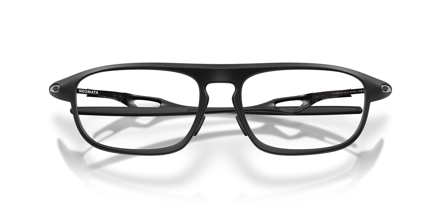 Oakley OX8203 Neomata Unisex Rectangle Eyeglass Frames - Satin Grey Smoke Frame