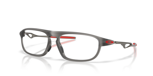 Oakley OX8203 Neomata Unisex Rectangle Eyeglass Frames - Satin Grey Smoke Frame