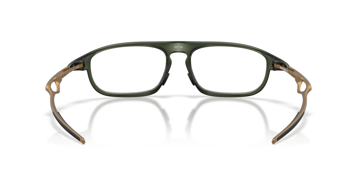 Oakley OX8203 Neomata Unisex Rectangle Eyeglass Frames - Polished Clear Frame