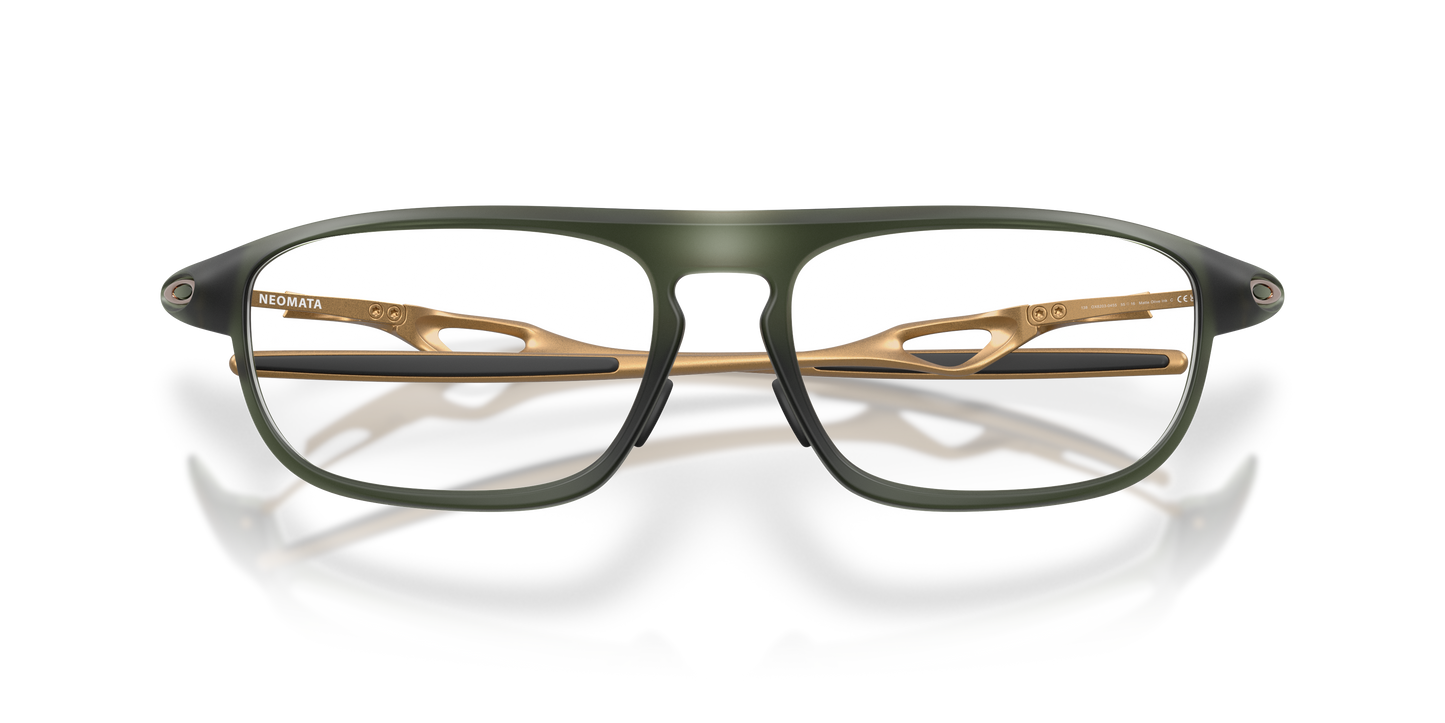 Oakley OX8203 Neomata Unisex Rectangle Eyeglass Frames - Satin Grey Smoke Frame