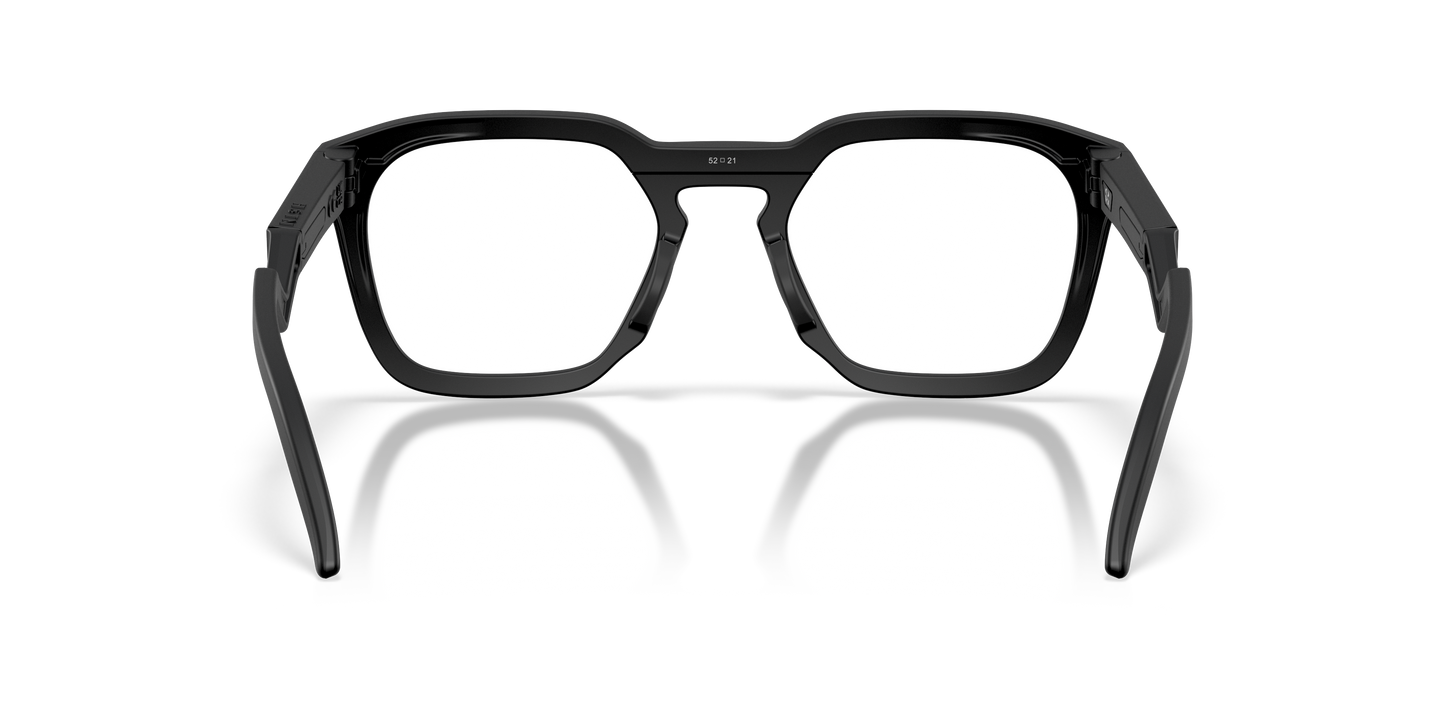 Oakley OX8208 HSTN SQ Unisex Square Eyeglass Frames - Satin Black Frame
