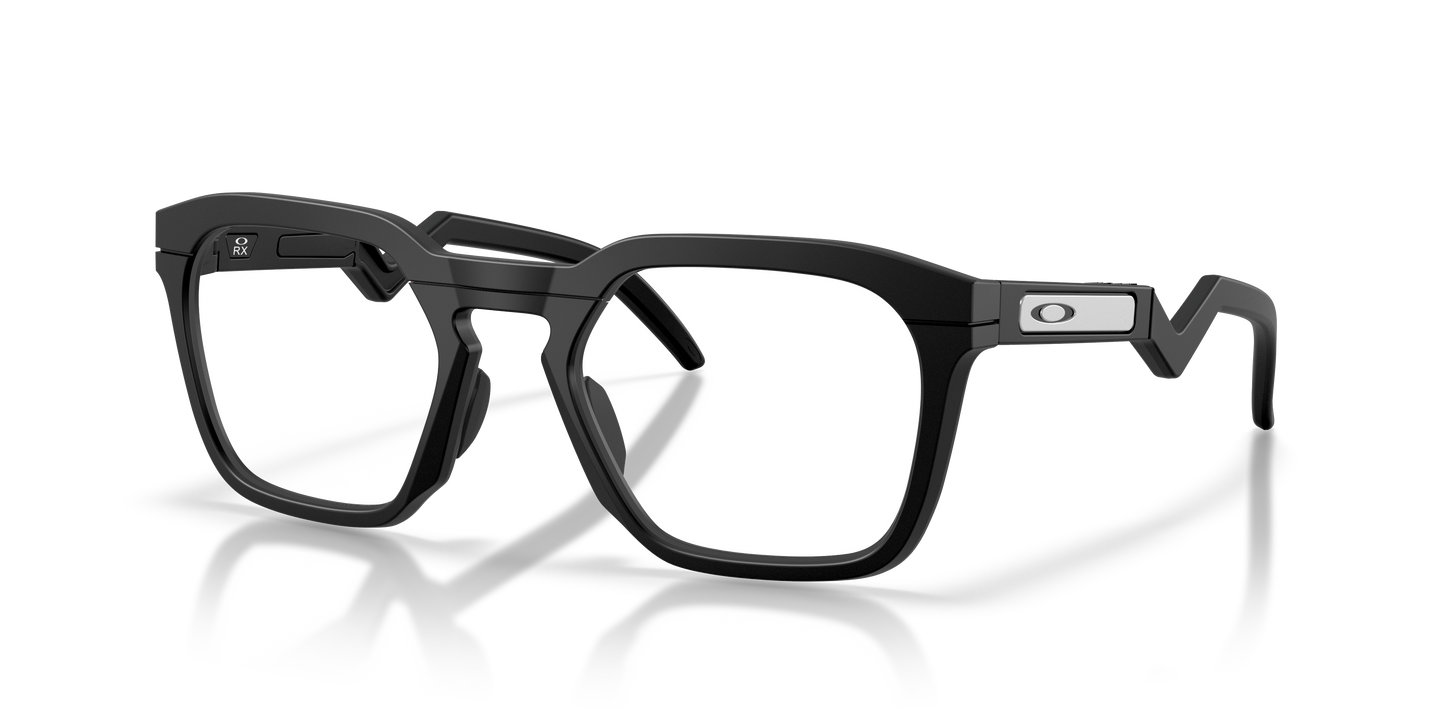 Oakley OX8208 HSTN SQ Unisex Square Eyeglass Frames - Satin Black Frame