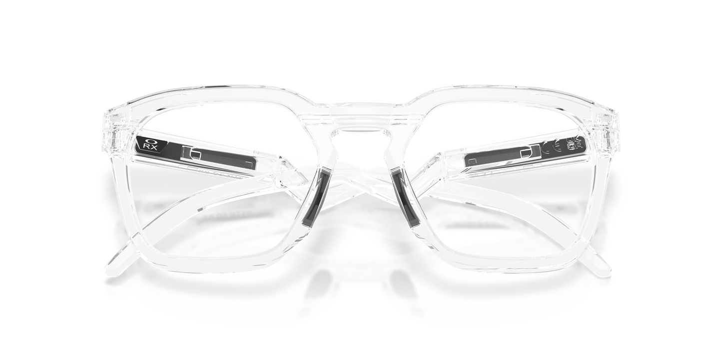 Oakley OX8208 HSTN SQ Unisex Square Eyeglass Frames - Satin Black Frame