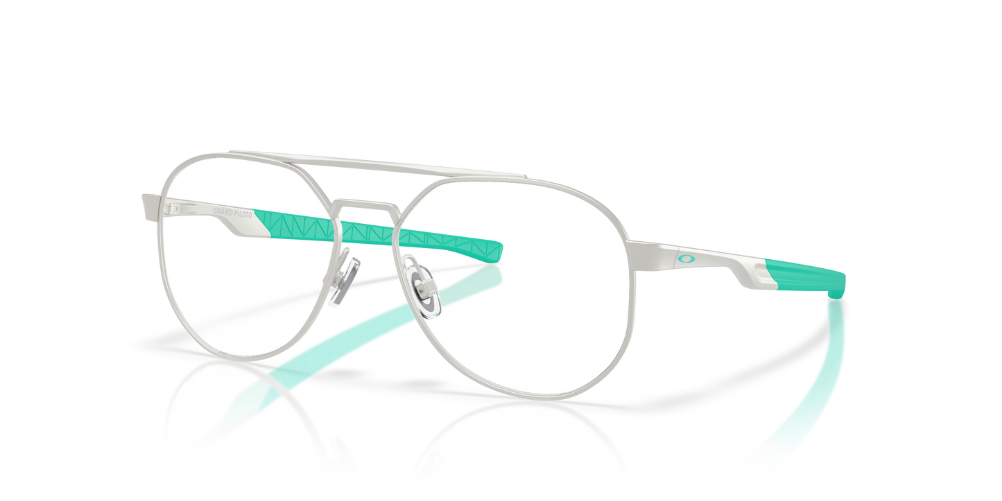 Oakley OY3004 Grand Piloto Youth Pilot Eyeglass Frames - Satin Chrome Frame