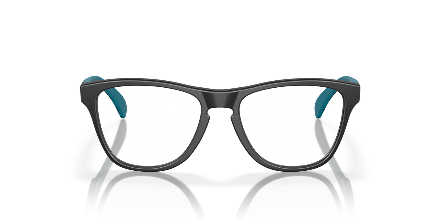 Oakley OY8009 Frogskins XS Youth Round Eyeglass Frames - Matte Black Frame