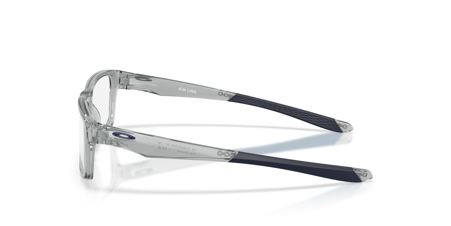Oakley OY8033 Kin Link Youth Rectangle Eyeglass Frames - Grey Shadow Frame